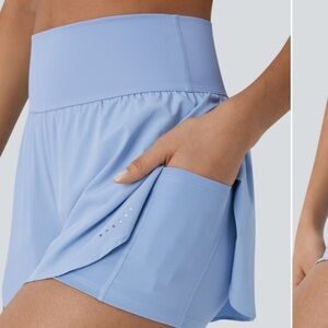 HALARA Sky Blue Athletic Shorts NWT